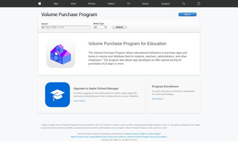 Volume Purchase Program for Education