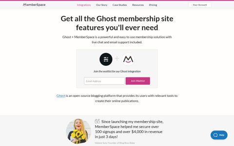 Create a Ghost Membership Site - MemberSpace