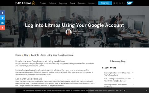 Litmos Login with Google Account | SAP Litmos Blog