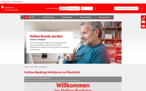 Online-Banking | Sparkasse Hochsauerland
