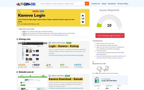 Kaneva Login - A database full of login pages from all over the ...
