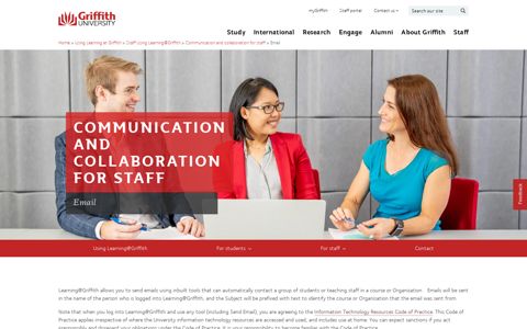 Email - Staff portal - Griffith University