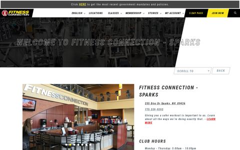 Gym in Sparks, NV | 255 Disc Dr - Sparks | Fitness Connection