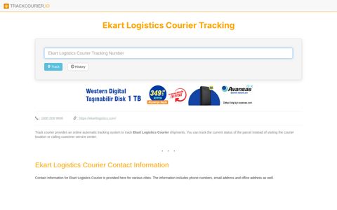 Ekart Logistics Tracking