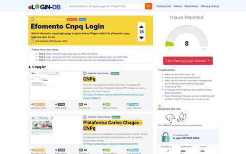 Efomento Cnpq Login - A database full of login pages from all ...
