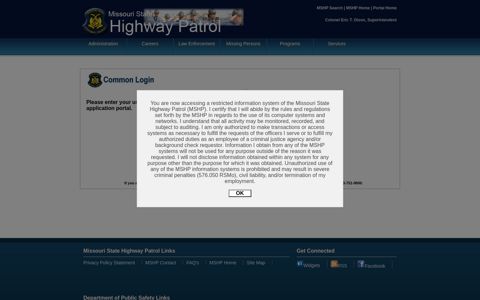 Portal Home - Missouri State Highway Patrol