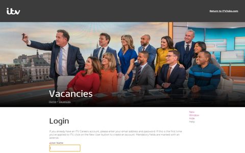 Login - Vacancies