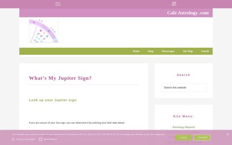 What's My Jupiter Sign? | Cafe Astrology .com