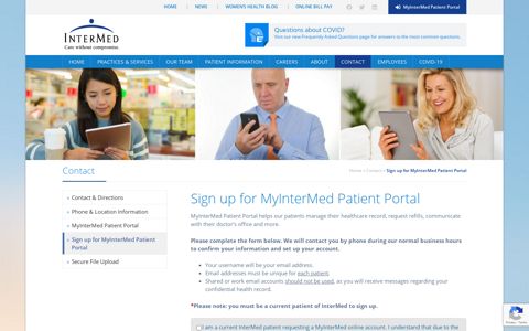 Sign up for MyInterMed Patient Portal - InterMed, P.A.