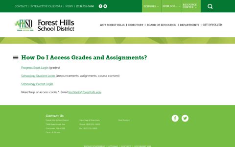 Access Grades and Assignments - Forest Hills School District