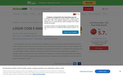 LOGIN COM E-MAIL E SENHA - Enel Distribuição - São Paulo ...