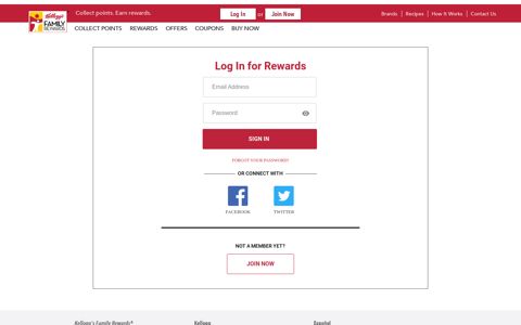 Log In | Kellogg's Family Rewards®