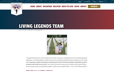 Living Legends Team - Soldiers' Angels
