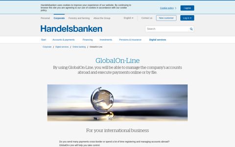 GlobalOn-Line Corporate | Handelsbanken