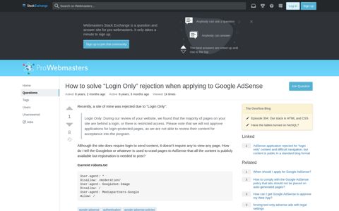 How to solve "Login Only" rejection when applying to Google ...