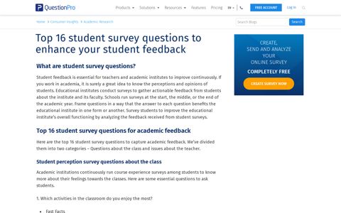 Top 16 student survey questions to enhance your student ...
