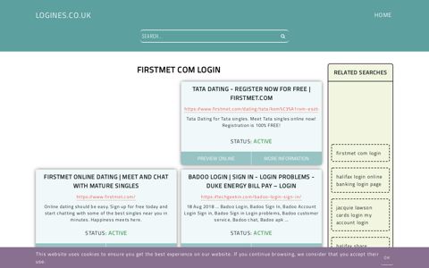 firstmet com login - General Information about Login