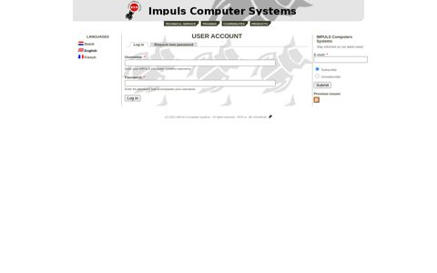 User account | IMPULS Computer Systems
