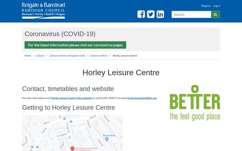Horley Leisure Centre - Reigate and Banstead