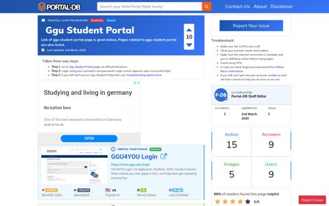 Ggu Student Portal