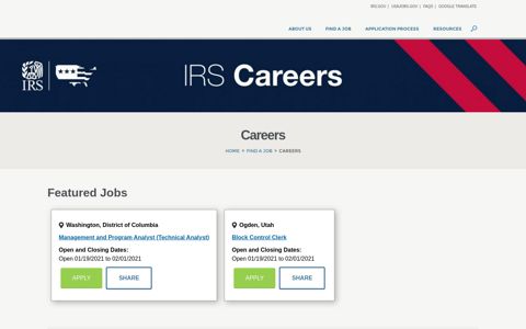 Careers | IRS Careers