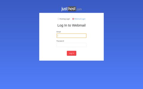 Webmail Login - Just Host