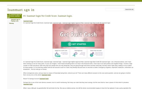 loanmart sgn in - Google Sites