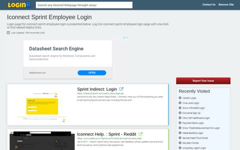 Iconnect Sprint Employee Login - Loginii.com