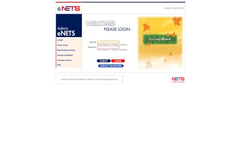 eNETS Administration & Reporting Portal