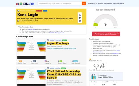 Kcns Login - A database full of login pages from all over the ...