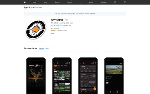 ‎SPYPOINT on the App Store