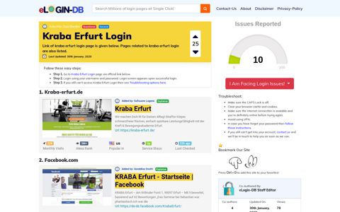 Kraba Erfurt Login - Find Login Page of Any Site within Seconds!