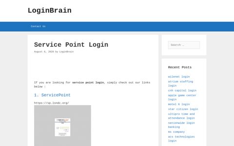 service point login - LoginBrain