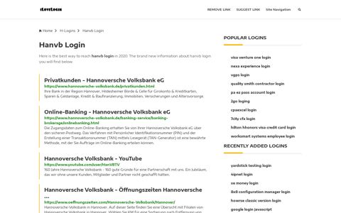 Hanvb Login ❤️ One Click Access - iLoveLogin