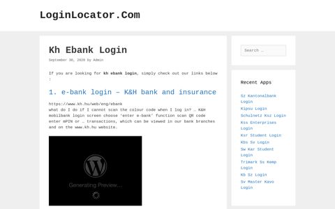 Kh Ebank Login - LoginLocator.Com