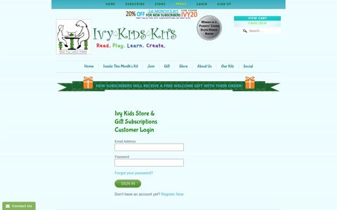 Ivy Kids Store Login | Ivy Kids