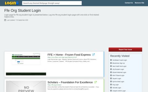 Ffe Org Student Login - Loginii.com