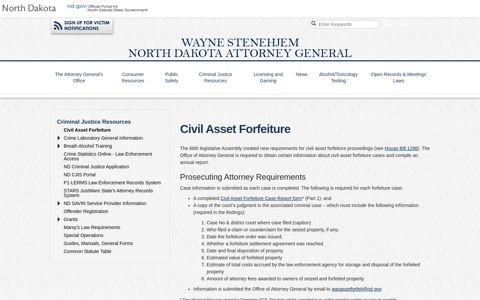Civil Asset Forfeiture | Attorney General
