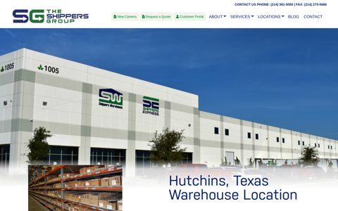 Hutchins, Texas Warehouse Location - Shippers Group