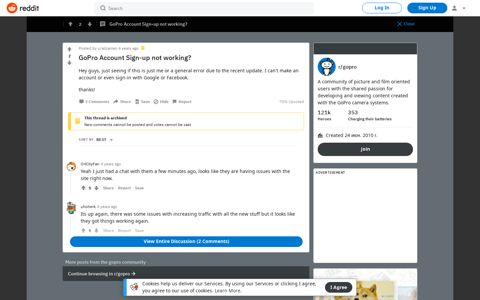 GoPro Account Sign-up not working? : gopro - Reddit