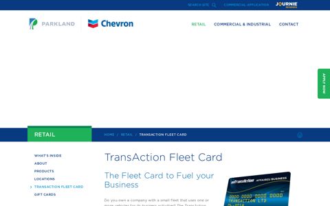 TransAction Fleet Card - Parkland Fuel | Chevron
