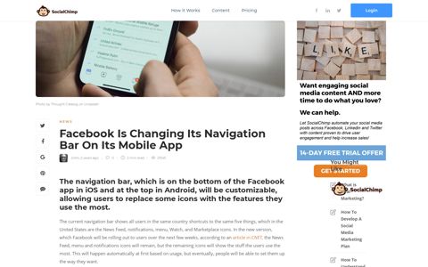 Facebook Is Changing Its Navigation Bar On Its Mobile App ...
