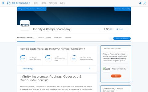 Infinity Insurance Coverage & Discounts 2020 - Clearsurance
