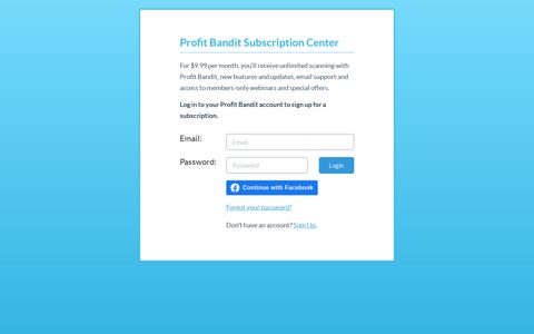 Profit Bandit Subscription Center - SellerEngine