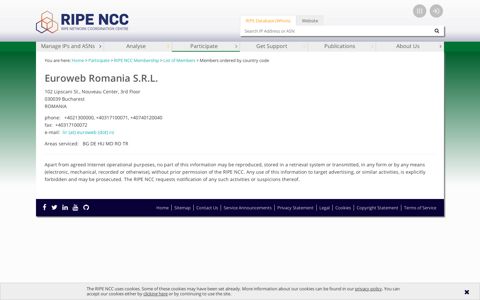 Euroweb Romania S.R.L. - RIPE NCC