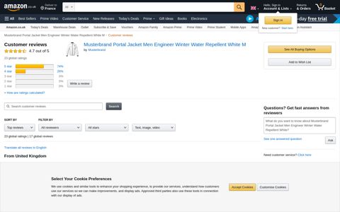 Musterbrand Portal Jacket Men Engineer Winter ... - Amazon.co.uk