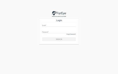 Login | FarEye | Predictive Logistics Platform