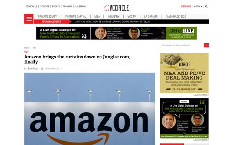 Amazon brings the curtains down on Junglee.com, finally ...