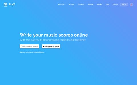 Flat: Online collaborative music notation software