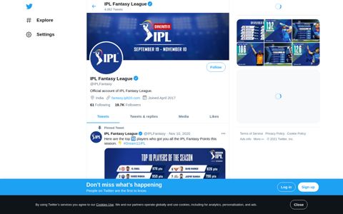 IPL Fantasy League (@IPLFantasy) | Twitter